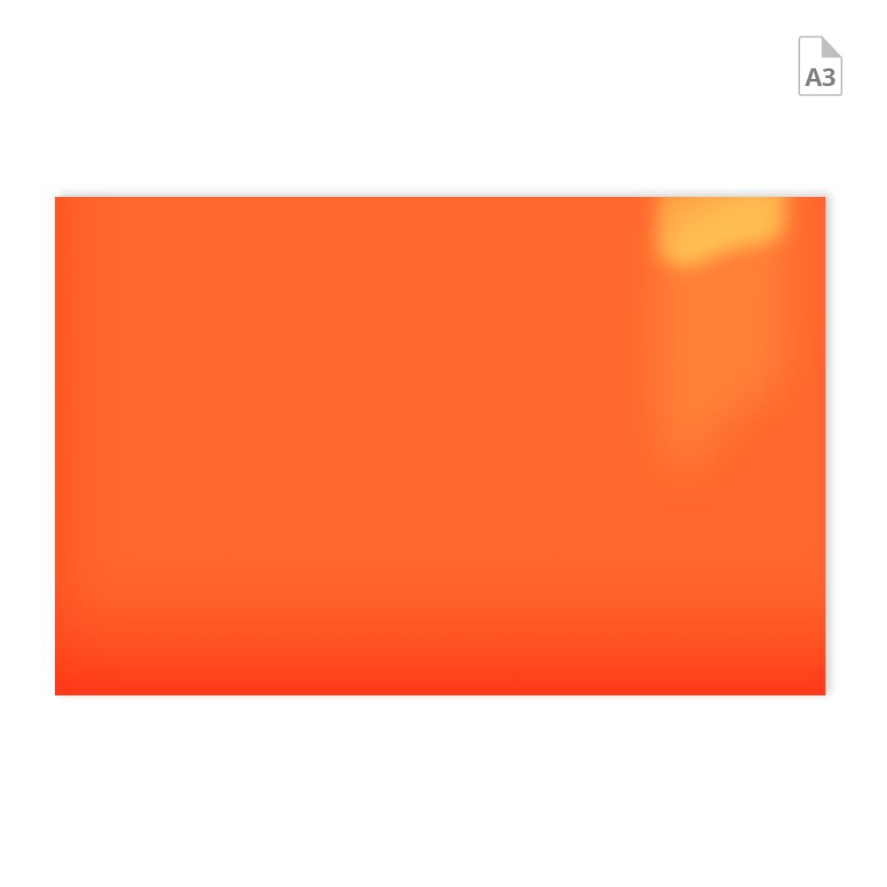 A3-Bogen ORACAL 7510 Fluorfolie, Vorderseite in Rotorange