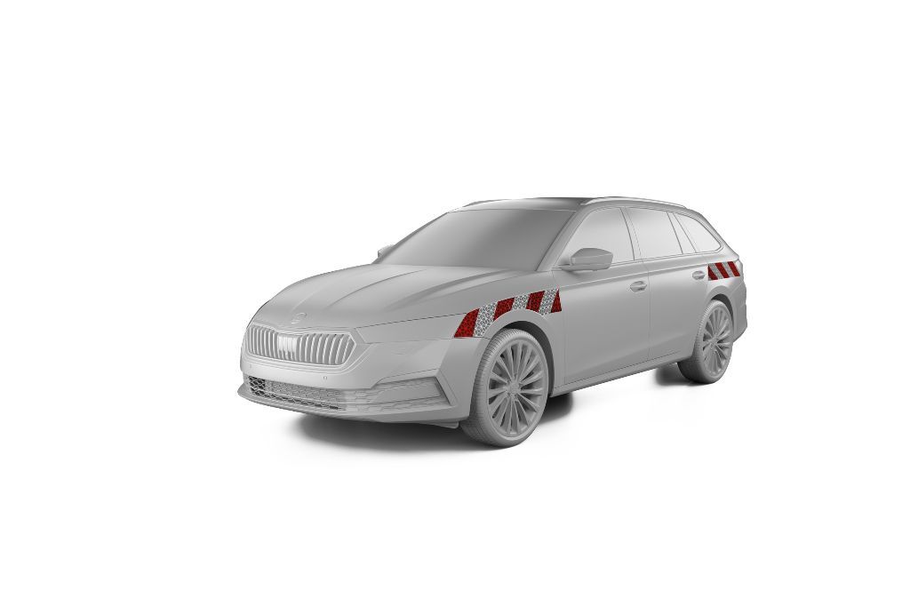 Skoda Octavia IV Combi Warnmarkierungssatz Seitenmarkierung