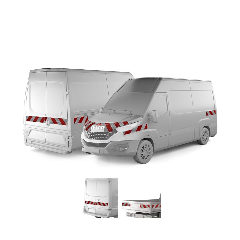 Iveco Daily VII ab 2020 mit Variantenvorschau zwischen Hecktü und Pritschenmodell