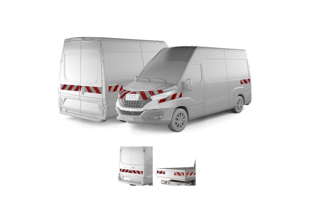 Iveco Daily VII ab 2020 mit Variantenvorschau zwischen Hecktü und Pritschenmodell