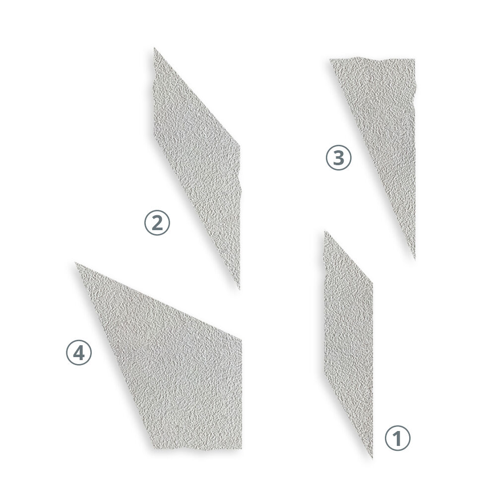 Übersicht über die einzelnen Teile der Folie mit Nummerierung