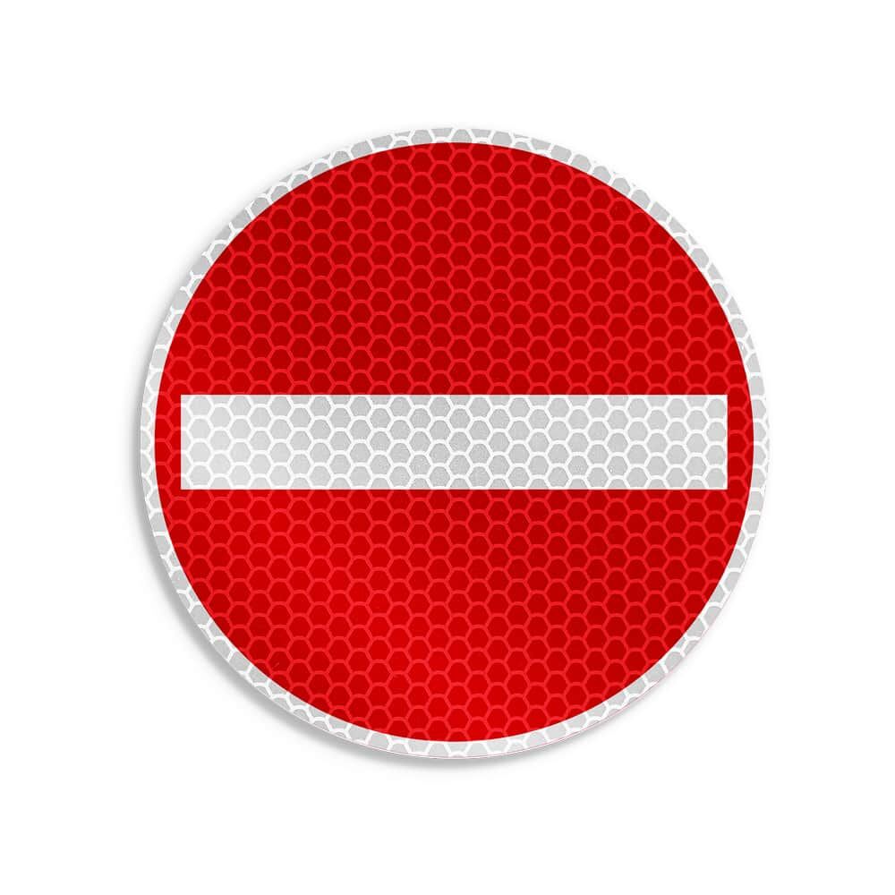 Symbolaufkleber nach VZ 267 Verbot der Einfahrt
