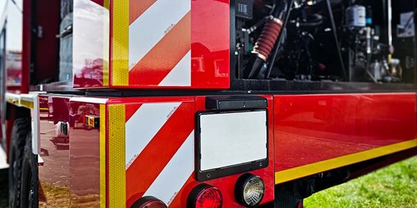 Konturmarkierung für Feuerwehrfahrzeuge