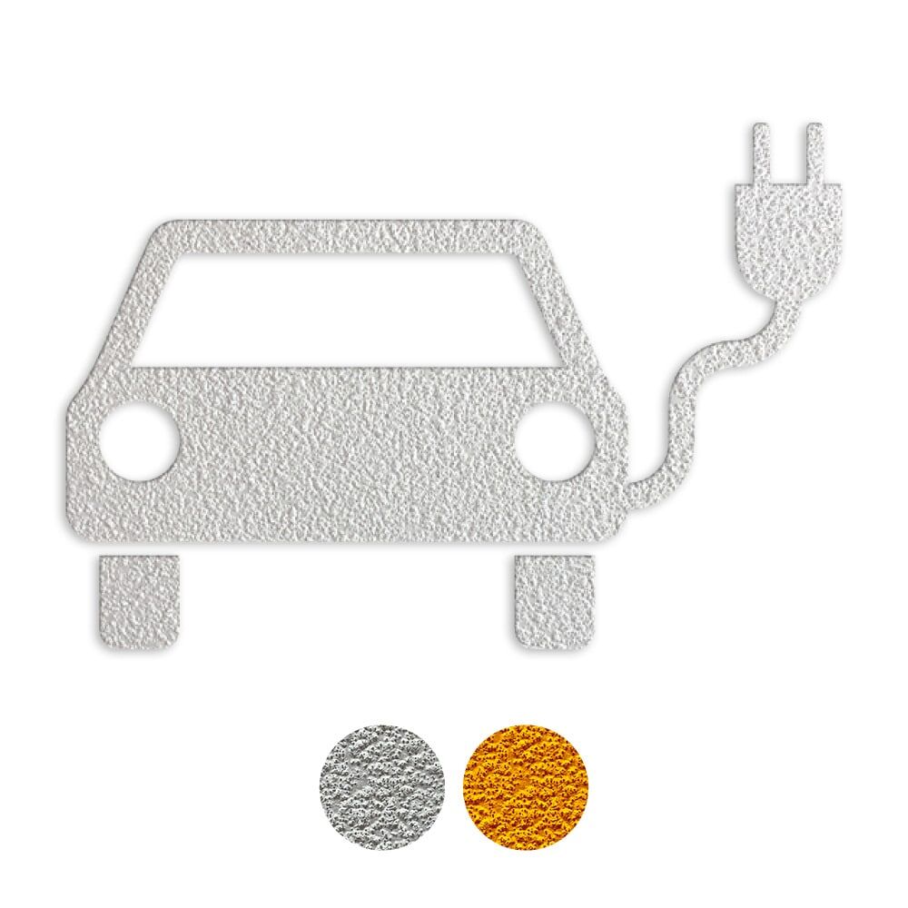Elektroauto-Symbolfolie mit Struktur, in Weiß oder Gelb