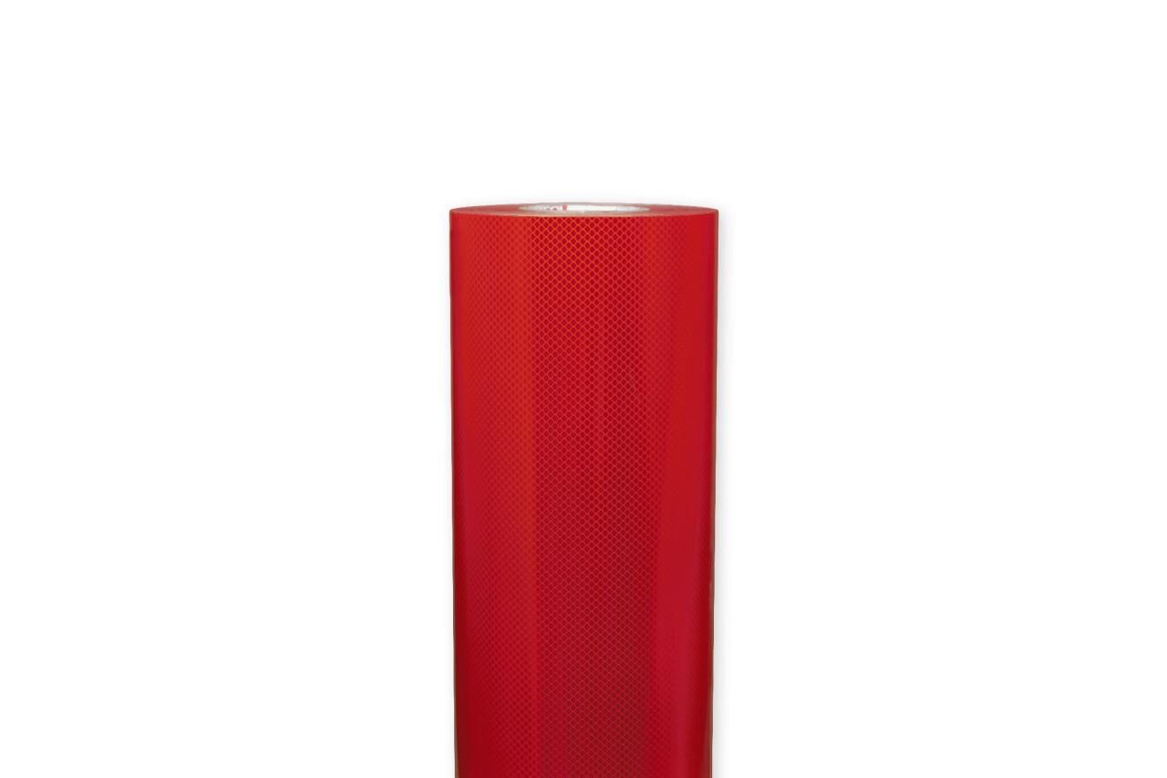 Rote Rolle ORALITE 6910 Hochleistungsreflexfolie, 1235 mm Breite