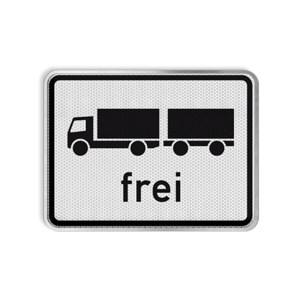VZ 1024-13 Lastkraftwagen mit Anhänger frei RA 2 315 x 420 mm Alform
