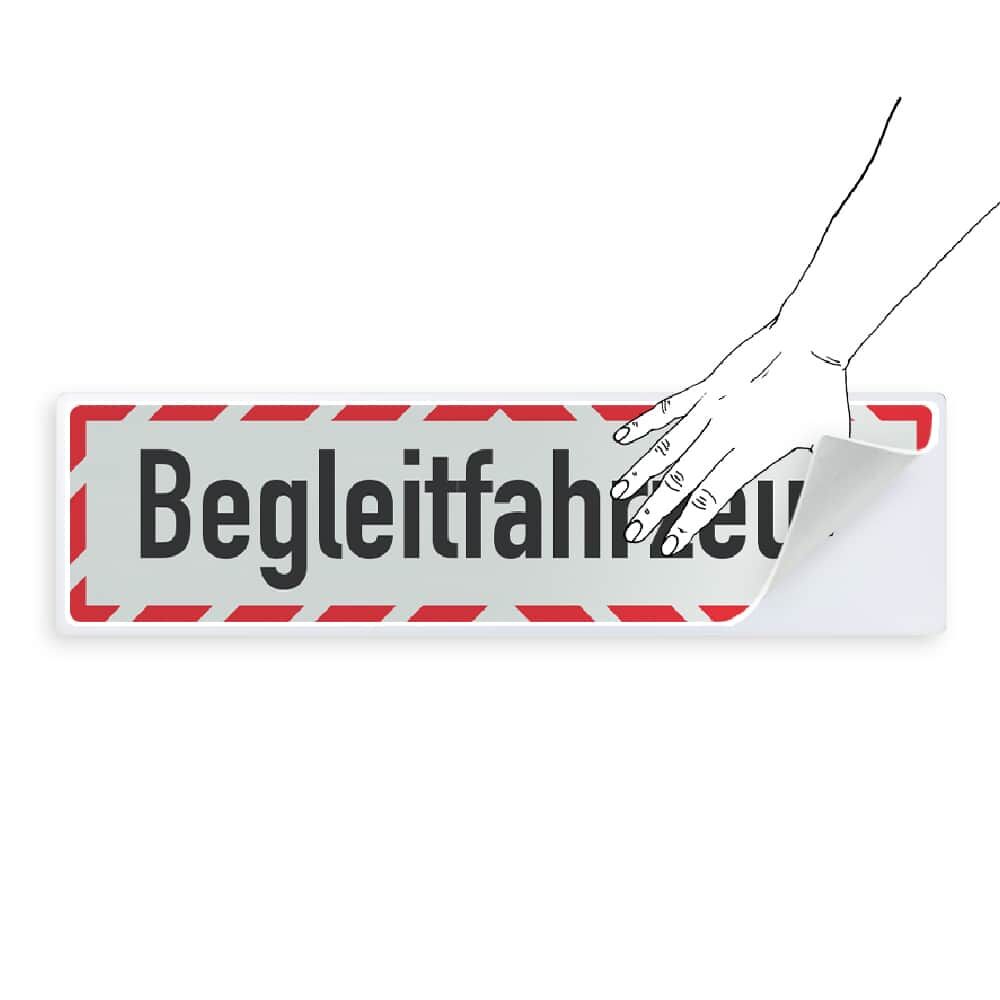 Aufbewahrungsträger für selbsthaftende Kfz-Hinweisschilder 800 x 200 mm