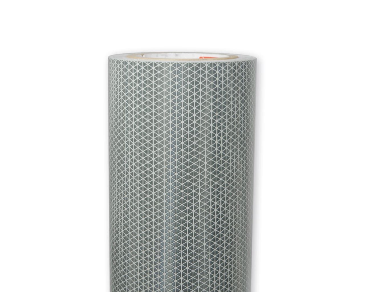 Weiße Orafol ORALITE 5937M Rolle 1235 mm, frontale Ansicht der Mikroprismen