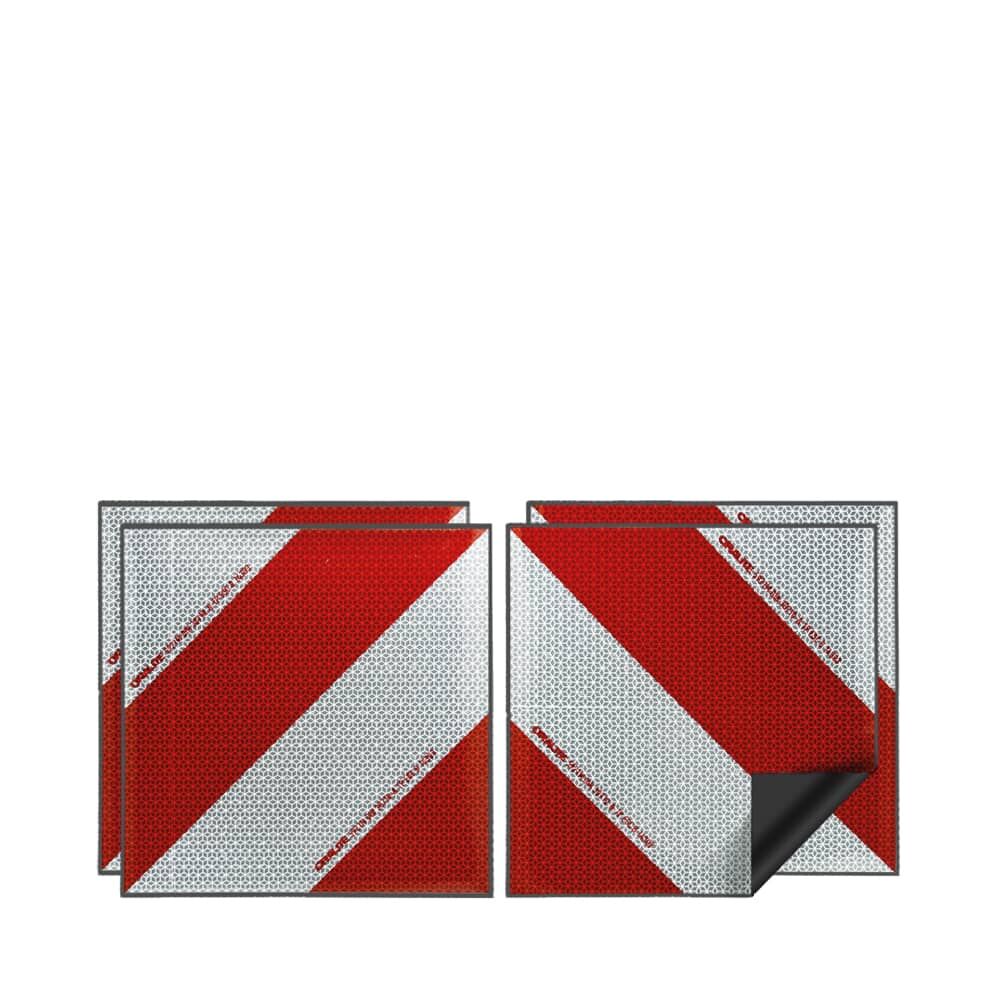 Orafol ORALITE Kfz Warnmarkierungsset magnetisch 4x 282mm x 282mm