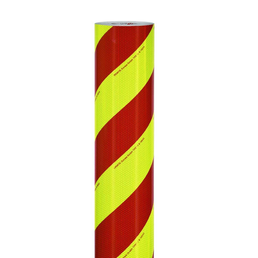 Orafol VC 612 Großrolle 1220 mm rechtsweisend, rot/fluor-lime