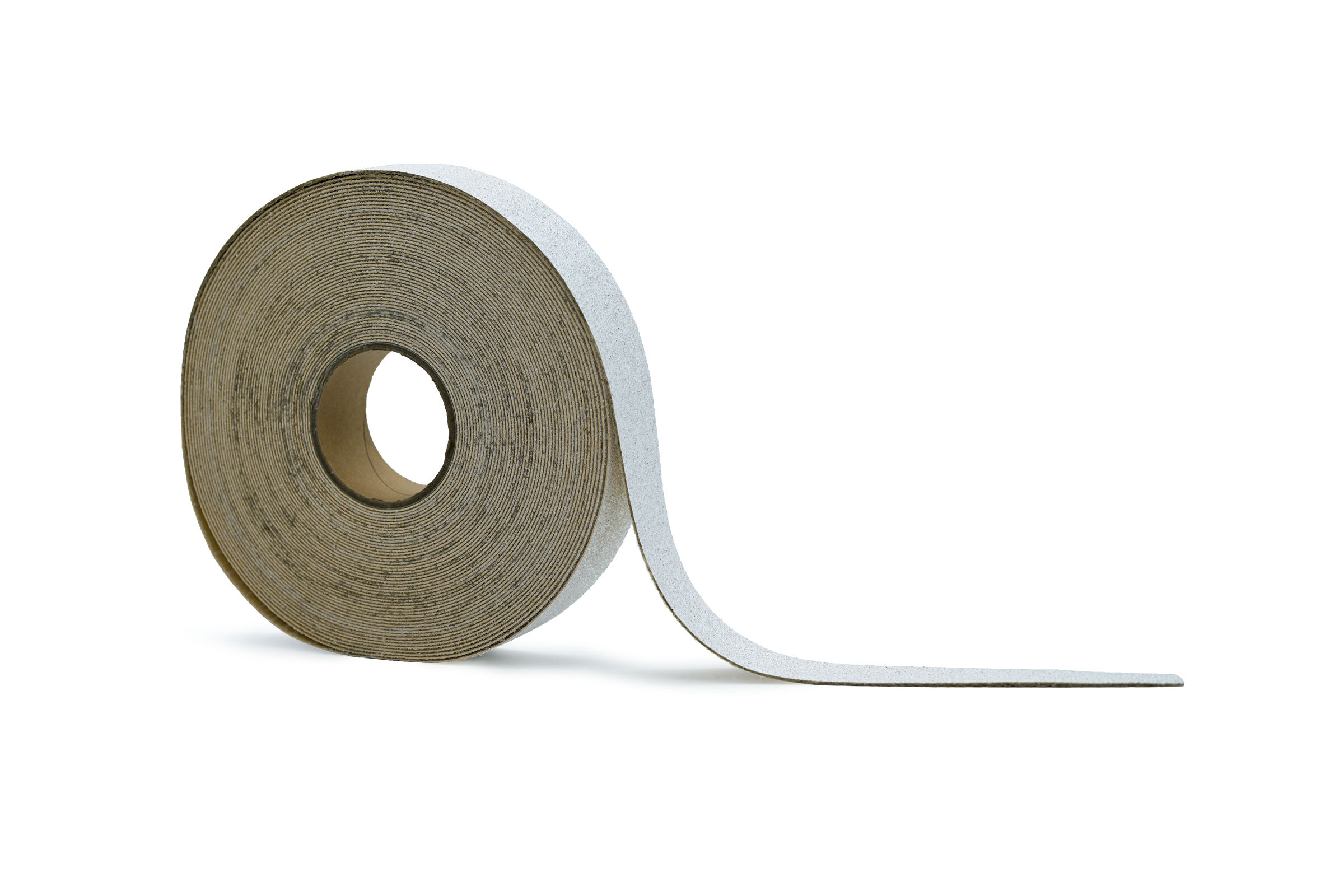 Brite-Line reflektierende Bodenmarkierung, 50 mm Rolle mit abgerolltem weißen Streifen