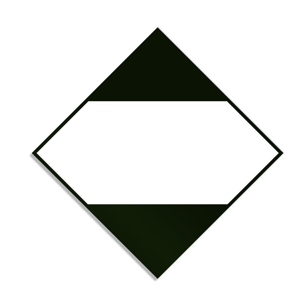 ADR Gefahrzettel für begrenzte Mengen Straßenverkehr 300 x 300 mm auf Aluminium