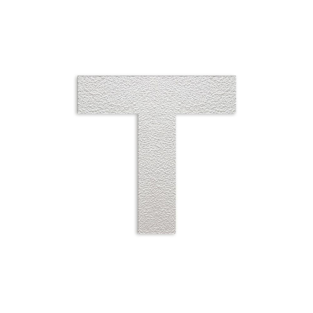 Weiße T-Markierung aus 3M Stamark für Parkflächen, Einzelansicht