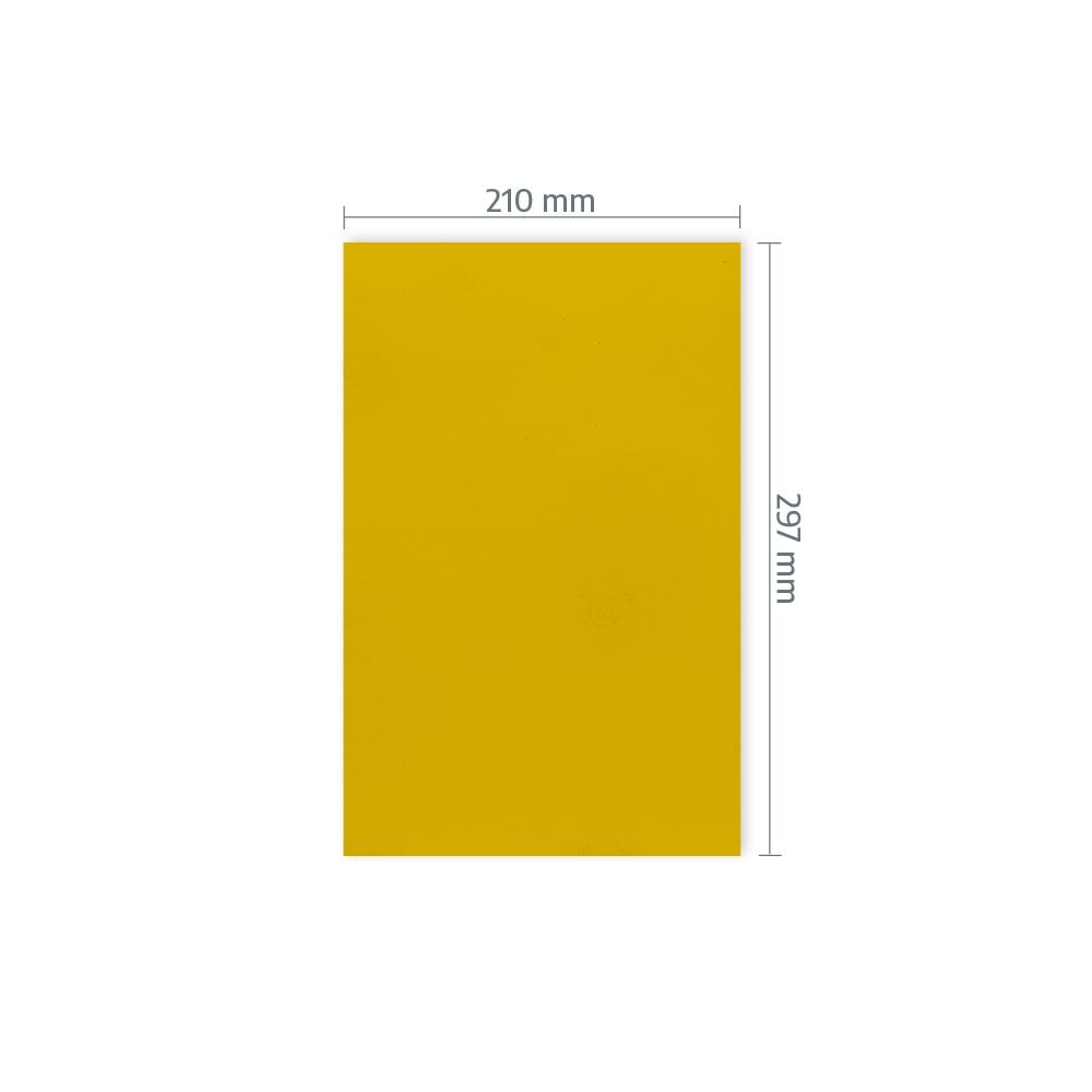 A4-Zuschnitt 3M 580E mit Maßangabe 210 × 297 mm