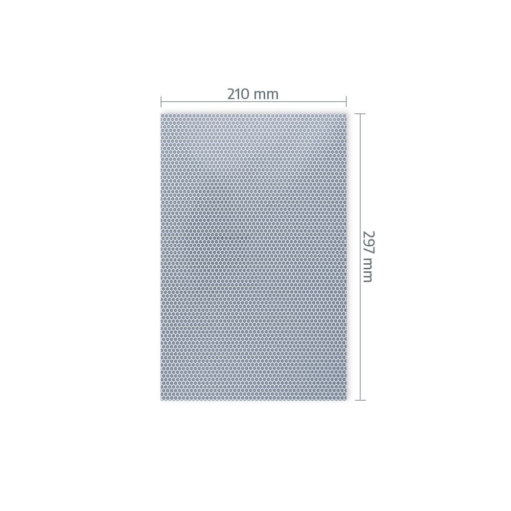 A4-Zuschnitt Orafol 5810 mit Maßangabe 210 × 297 mm