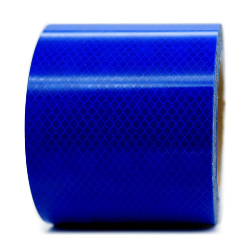 3M Reflexband 3430 blau, 100 mm Rolle, Frontansicht