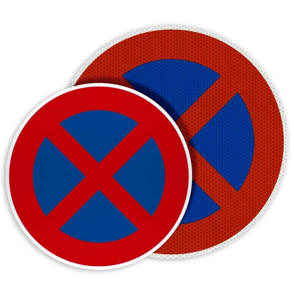 Zwei Halteverbot-Schilder (Zeichen 283), übereinander dargestellt