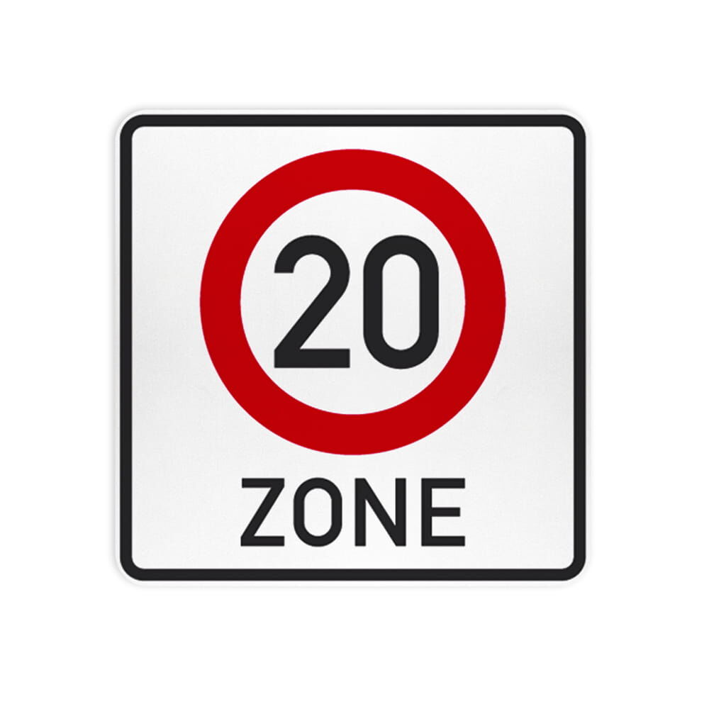 VZ 274.1-20 Beginn einer Tempo 20-Zone