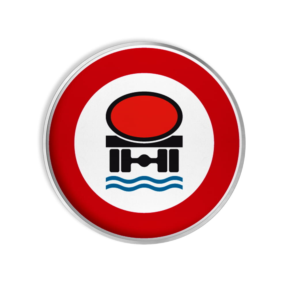 VZ 269 Verbot für Fahrzeuge mit wassergefährdender Ladung VZ 269 Verbot für Fahrzeuge mit wassergefährdender Ladung