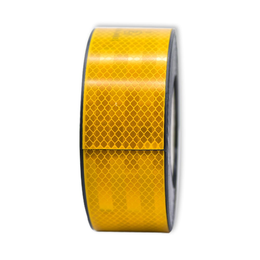 3M Magnetband 983 in Gelb, Einzelrolle frontal, Rautenmuster