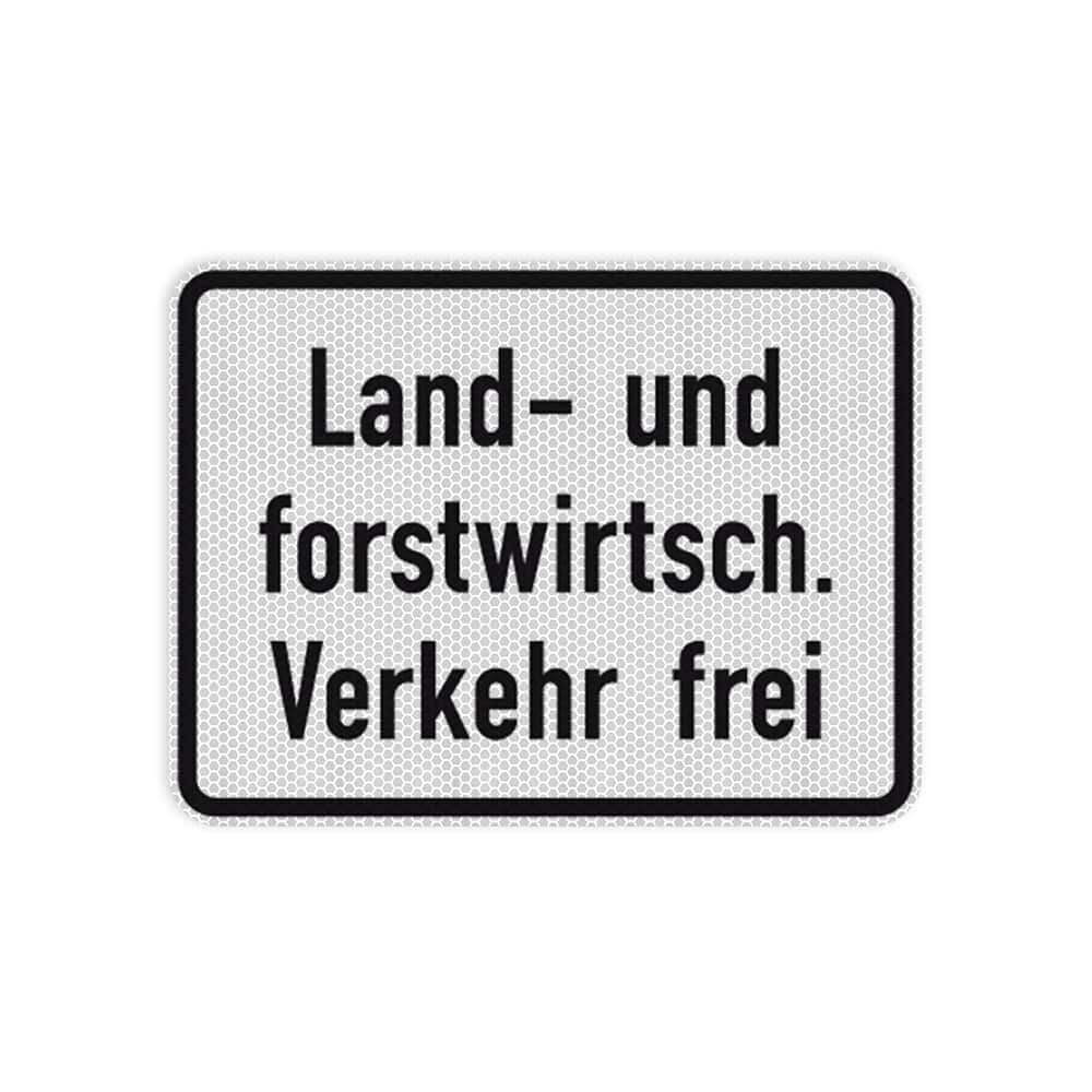 VZ 1026-38 Land- und forstwirtschaftlicher Verkehr frei VZ 1026-38 Land- und forstwirtschaftlicher Verkehr frei