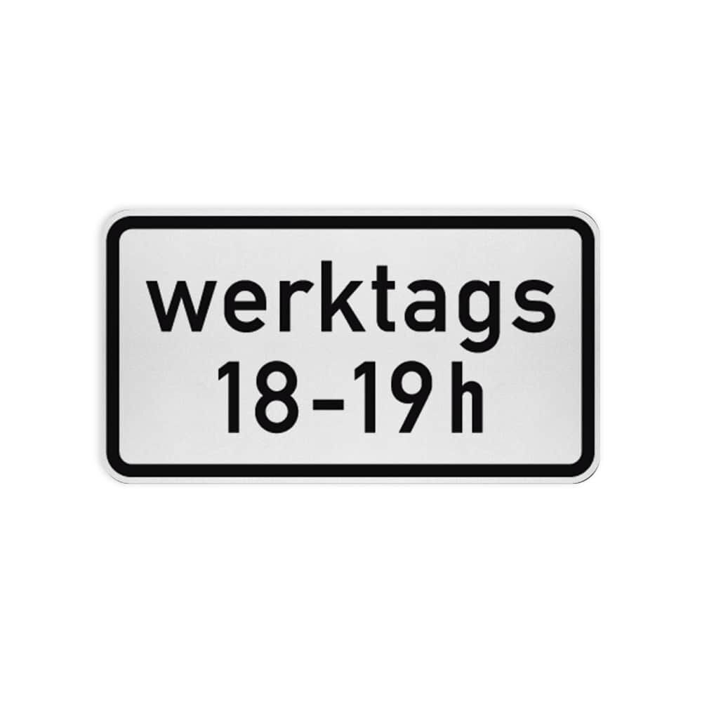 VZ 1042-31 Zeitliche Beschränkung (zweizeilig) (werktags … - VZ 1042-31 Zeitliche Beschränkung (zweizeilig) (werktags … -
