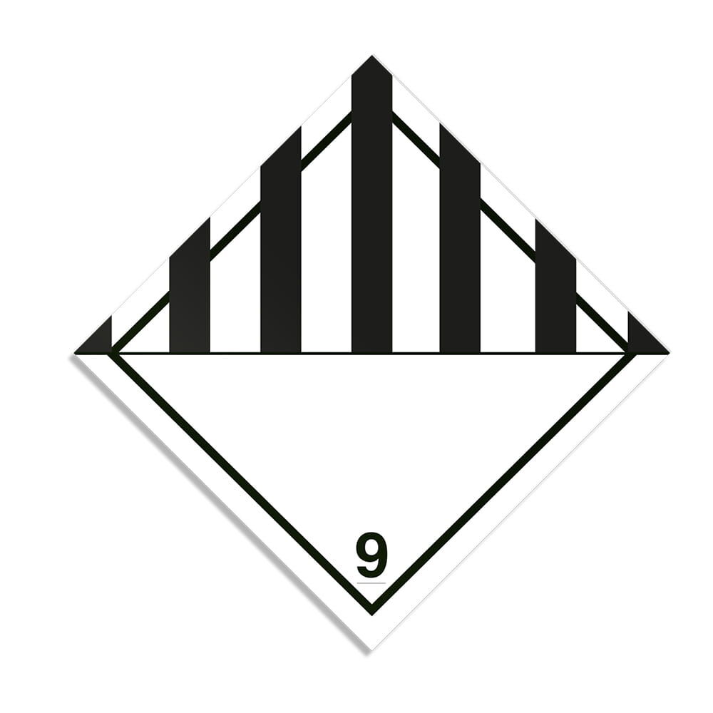 ADR Gefahrzettel Klasse 9