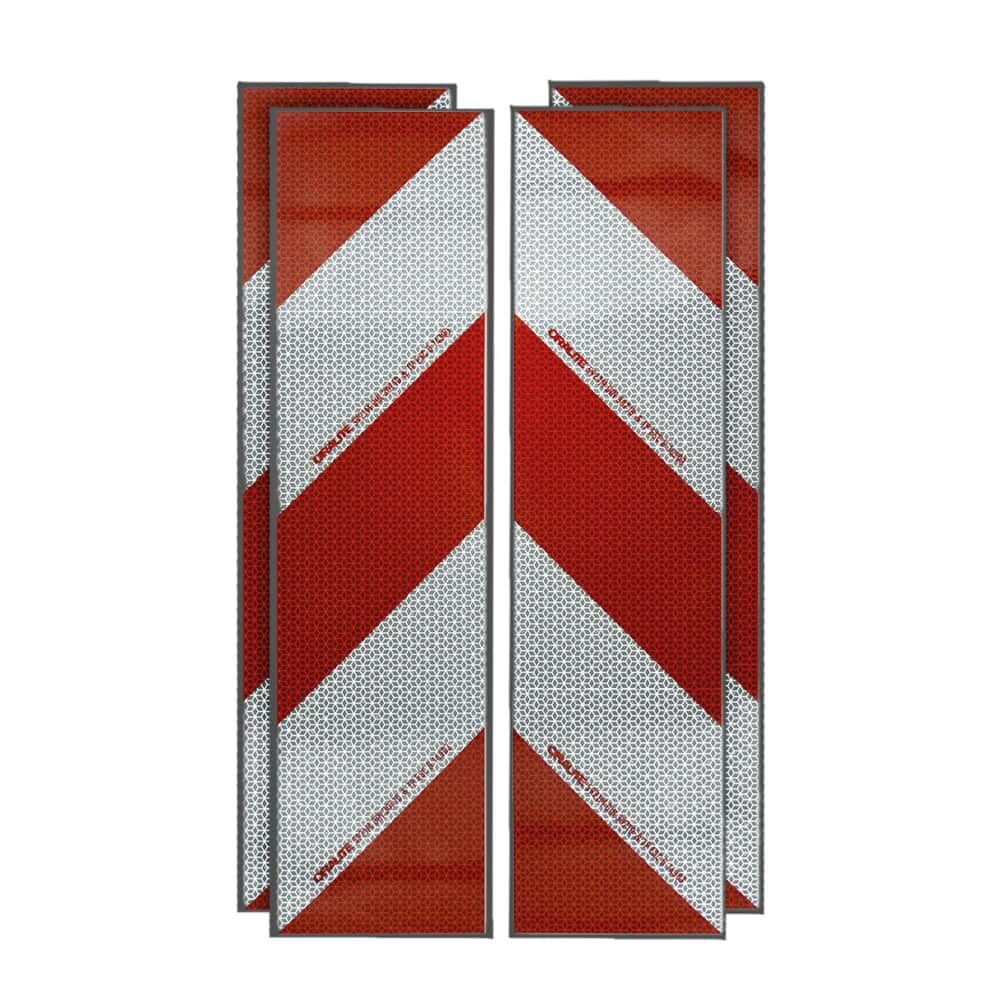 Reflecto Kfz Warnmarkierung 5921M Zuschnitte Set 4x 141mm x 564mm