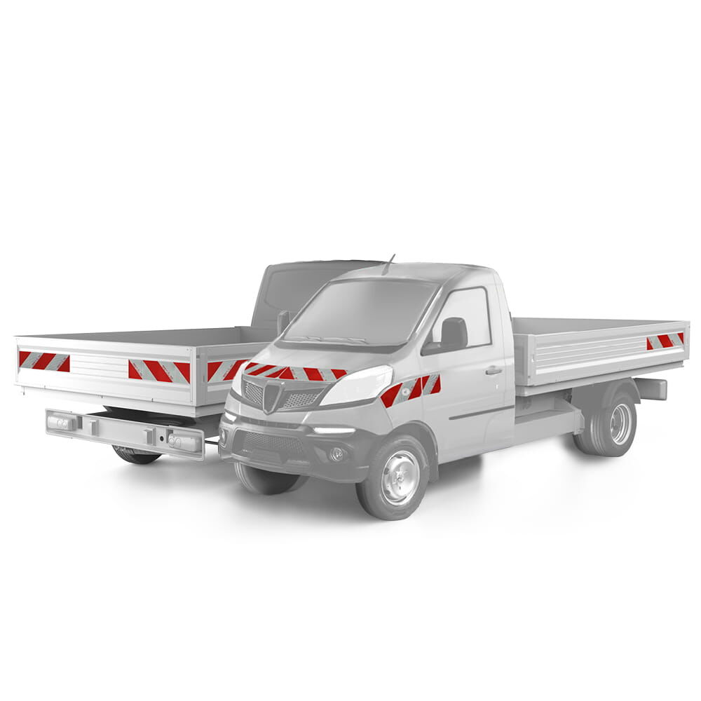 Piaggio Porter NP6 und NP-E Warnmarkierung ab 2021