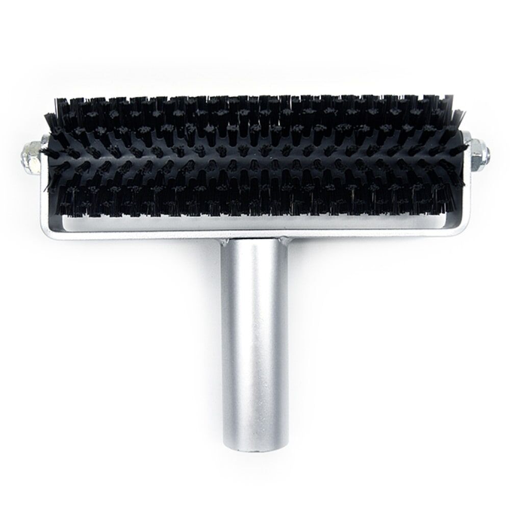 Handandruckrolle für Fahrbahnmarkierungsfolie mit Borstenaufsatz, Vorderansicht