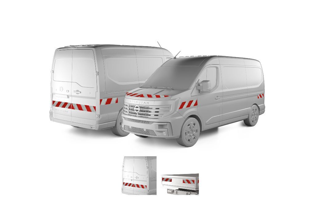 Nissan Interstar ab 10.2024 mit Variantenvorschau zwischen Hecktür und Pritschenmodell