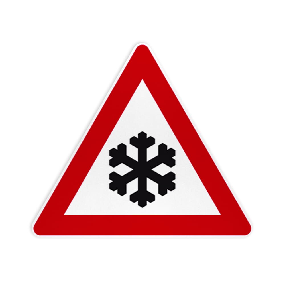 VZ 101-51 Schnee- oder Eisglätte VZ 101-51 Schnee- oder Eisglätte