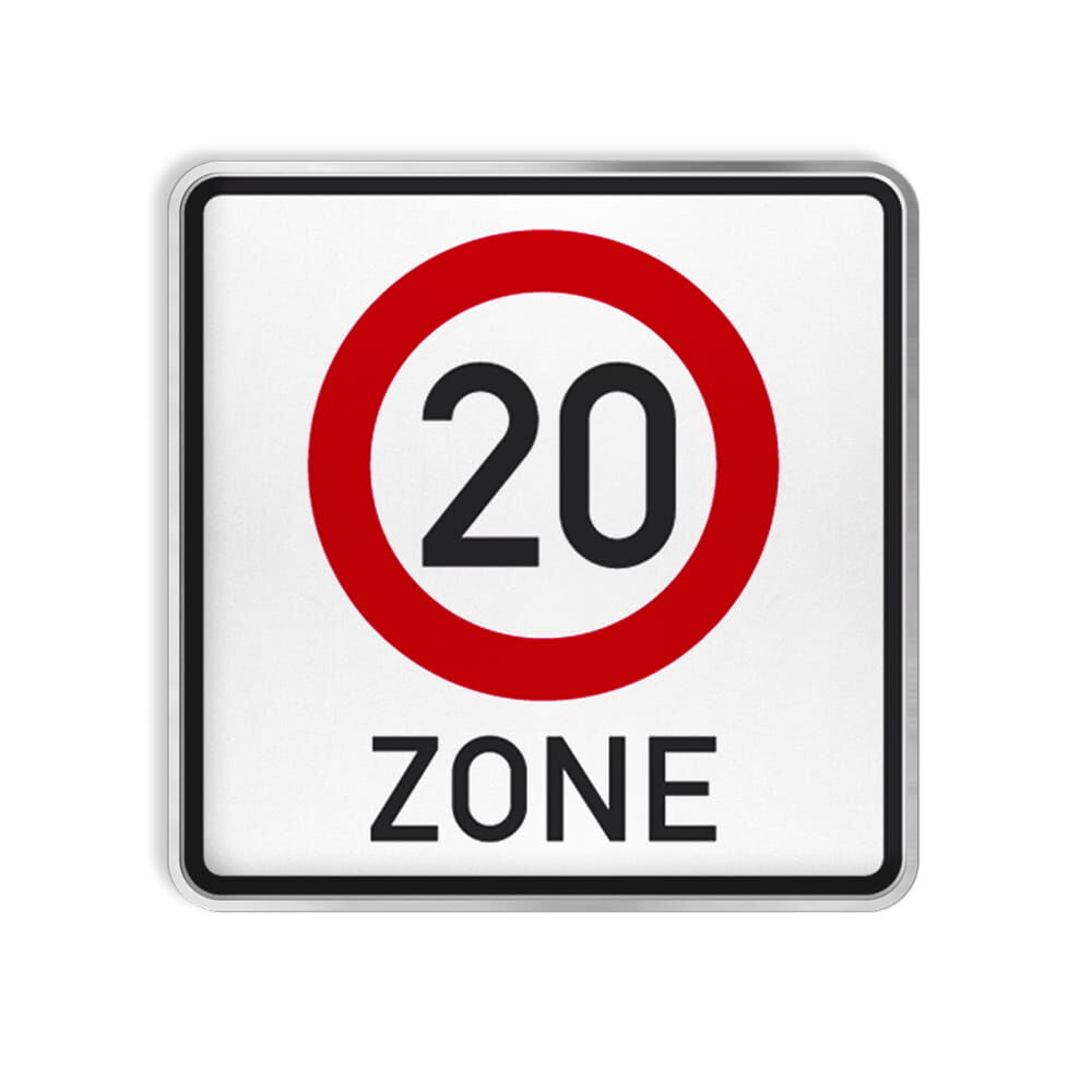 VZ 274.1-20 Beginn einer Tempo 20-Zone
