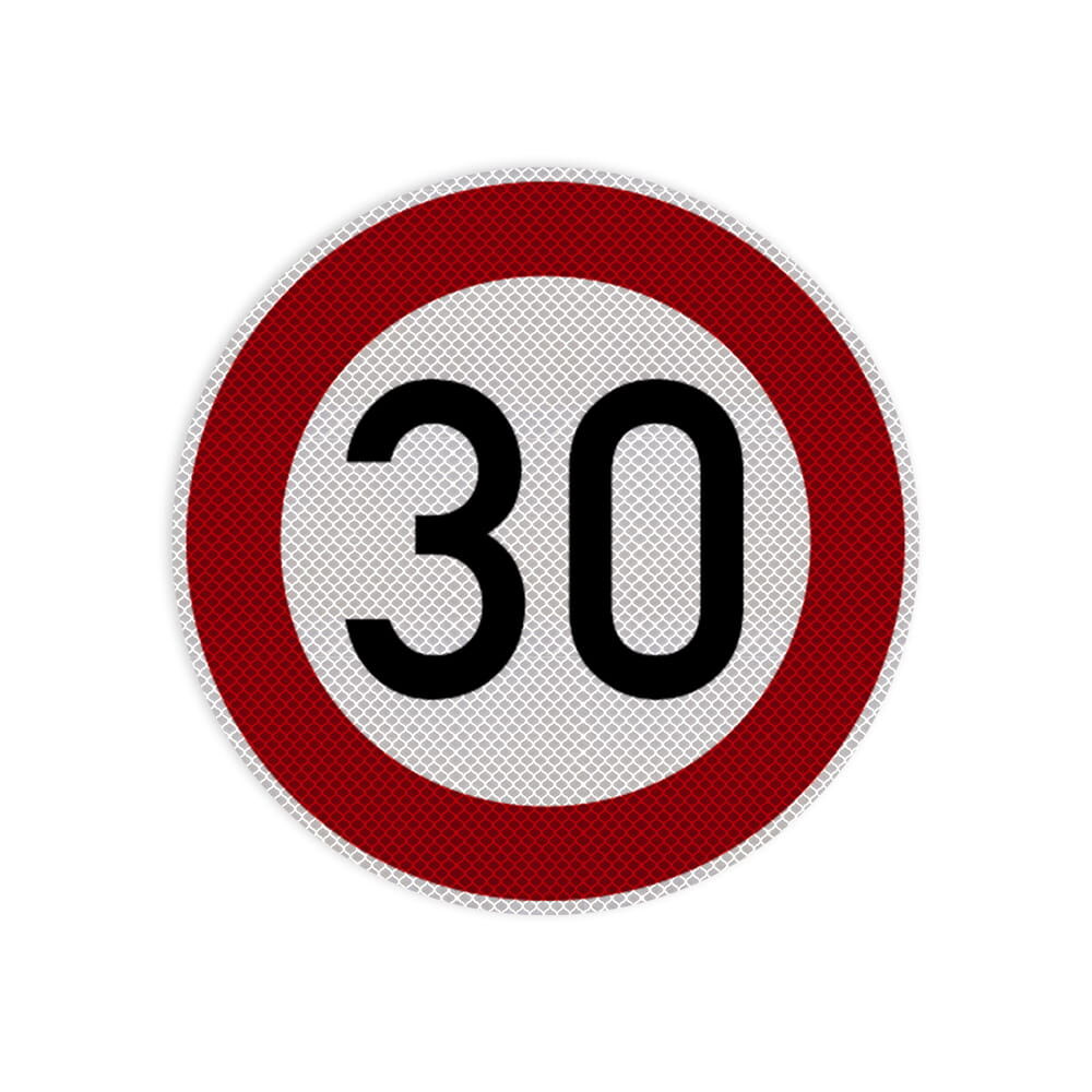 VZ 274-30 Zulässige Höchstgeschwindigkeit 30 km/h VZ 274-30 Zulässige Höchstgeschwindigkeit 30 km/h