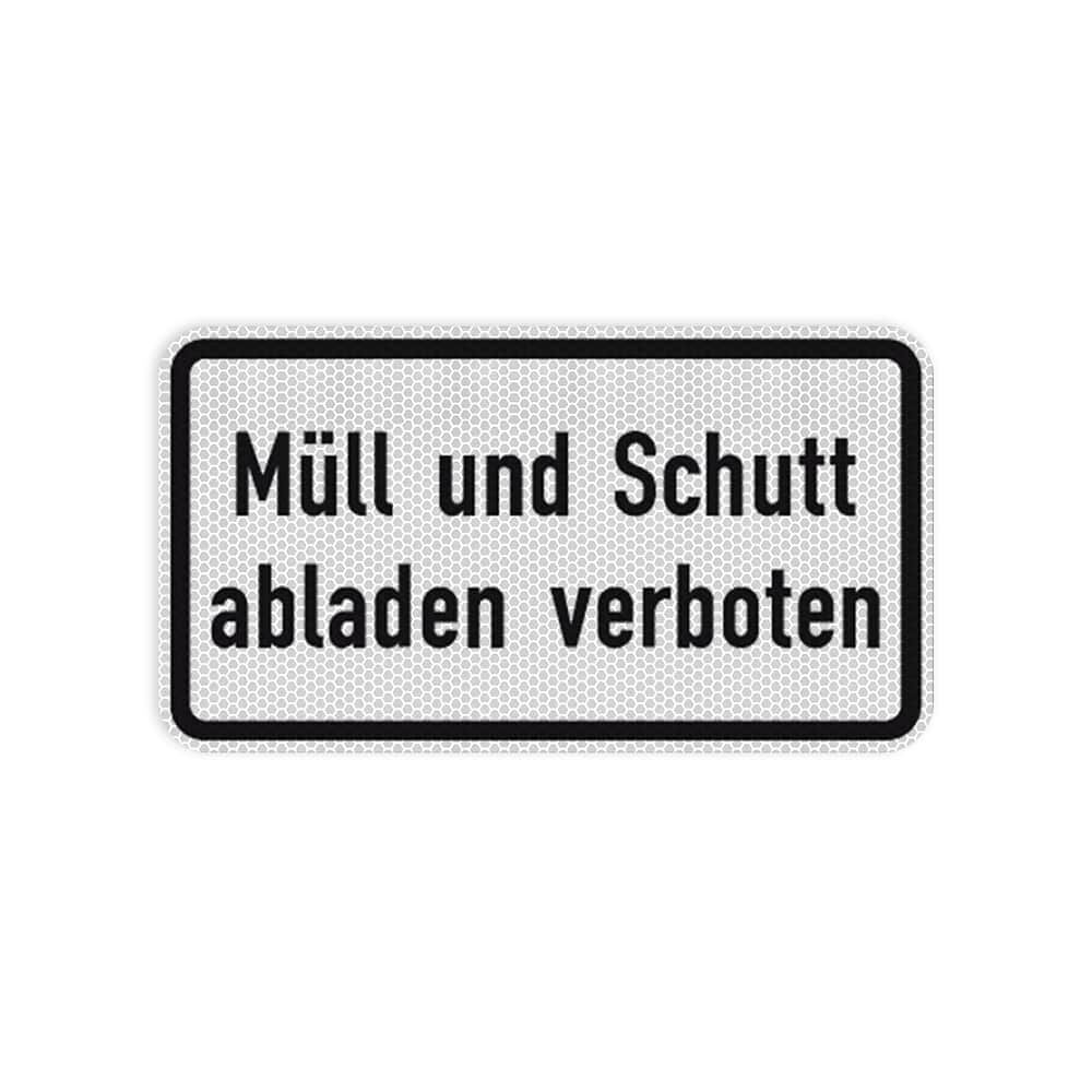 VZ 2502 Müll und Schutt abladen verboten