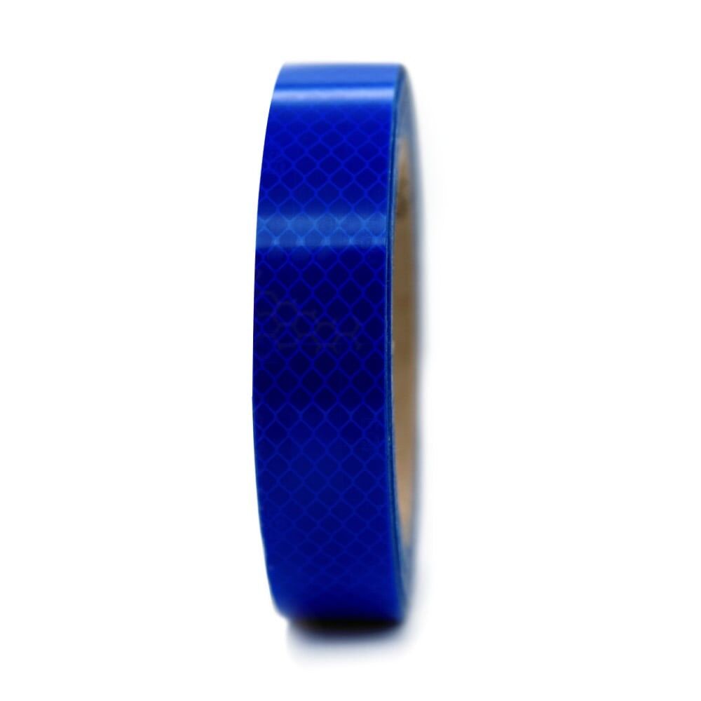 3M Reflexband 3430 blau, 25 mm Rolle, Frontansicht