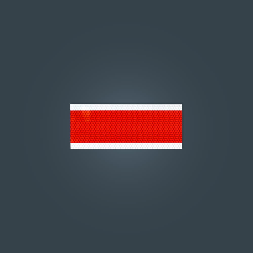 Reflexstreifen bei Nacht, hohe Rückstrahlwirkung