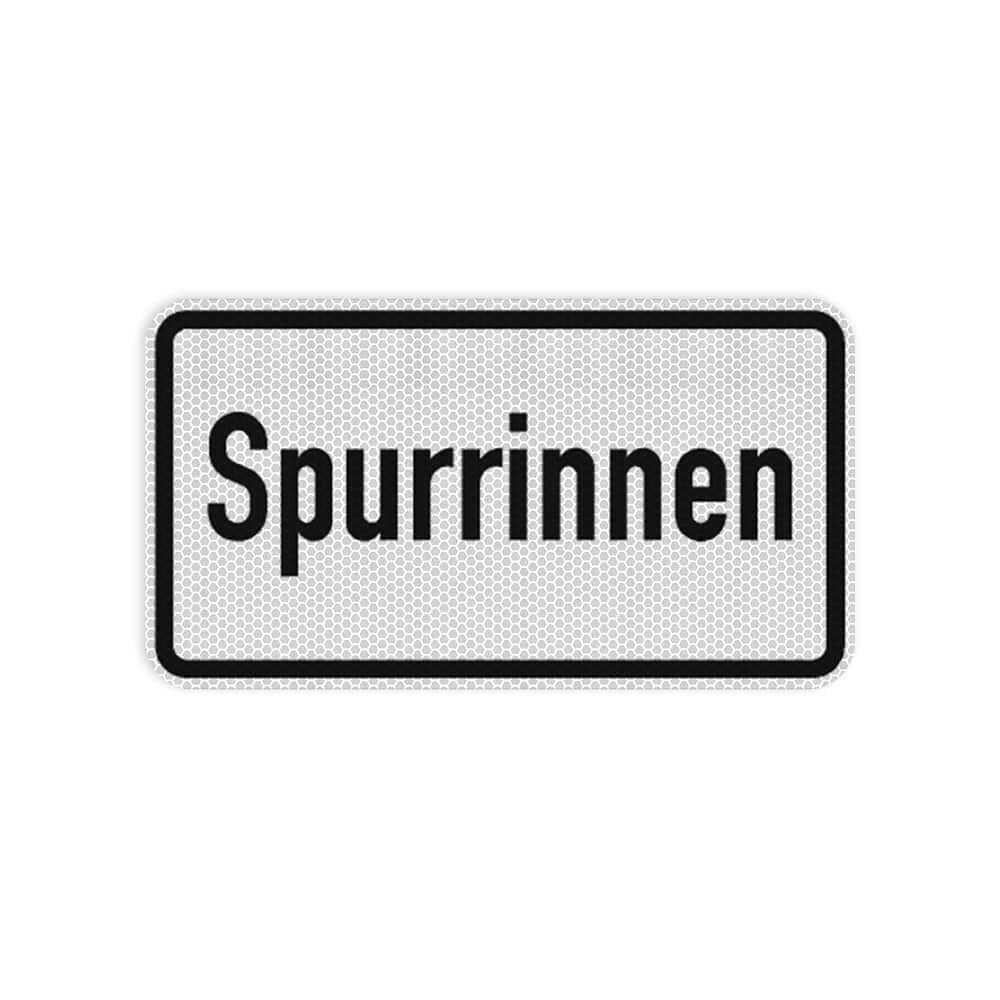 VZ 1007-53 Spurrinnen RA 2 231 x 420 mm 3 mm Dibond