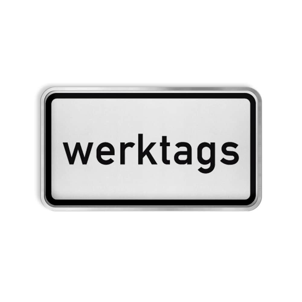VZ 1042-30 Zeitliche Beschränkung (werktags) RA 1 330 x 600 mm Alform