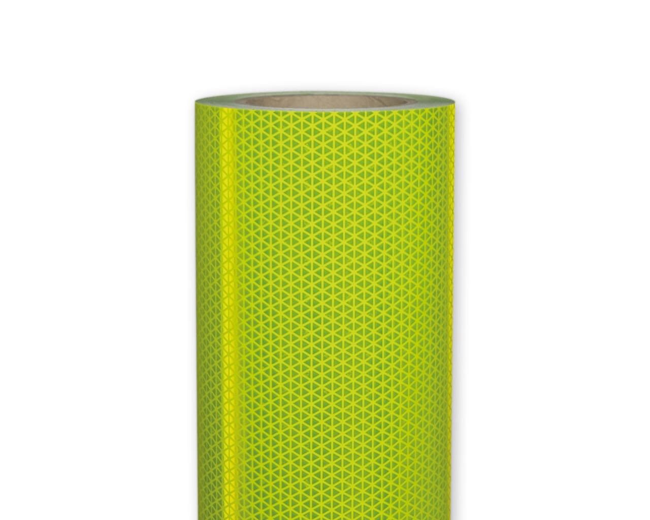 Rolle ORALITE 5937M fluor-lime Reflexbanner, 1235 mm, Frontansicht