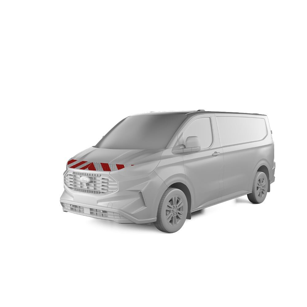 Ford Transit Custom mit Frontwarnmarkierung, Baujahr 2023