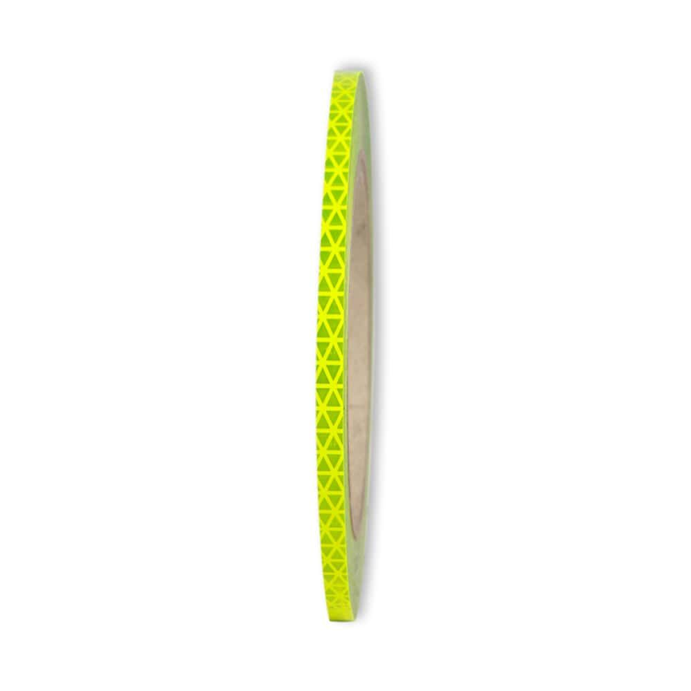 Orafol ORALITE Reflexband VC 612 fluor-lime, 5 mm Rolle, Frontansicht