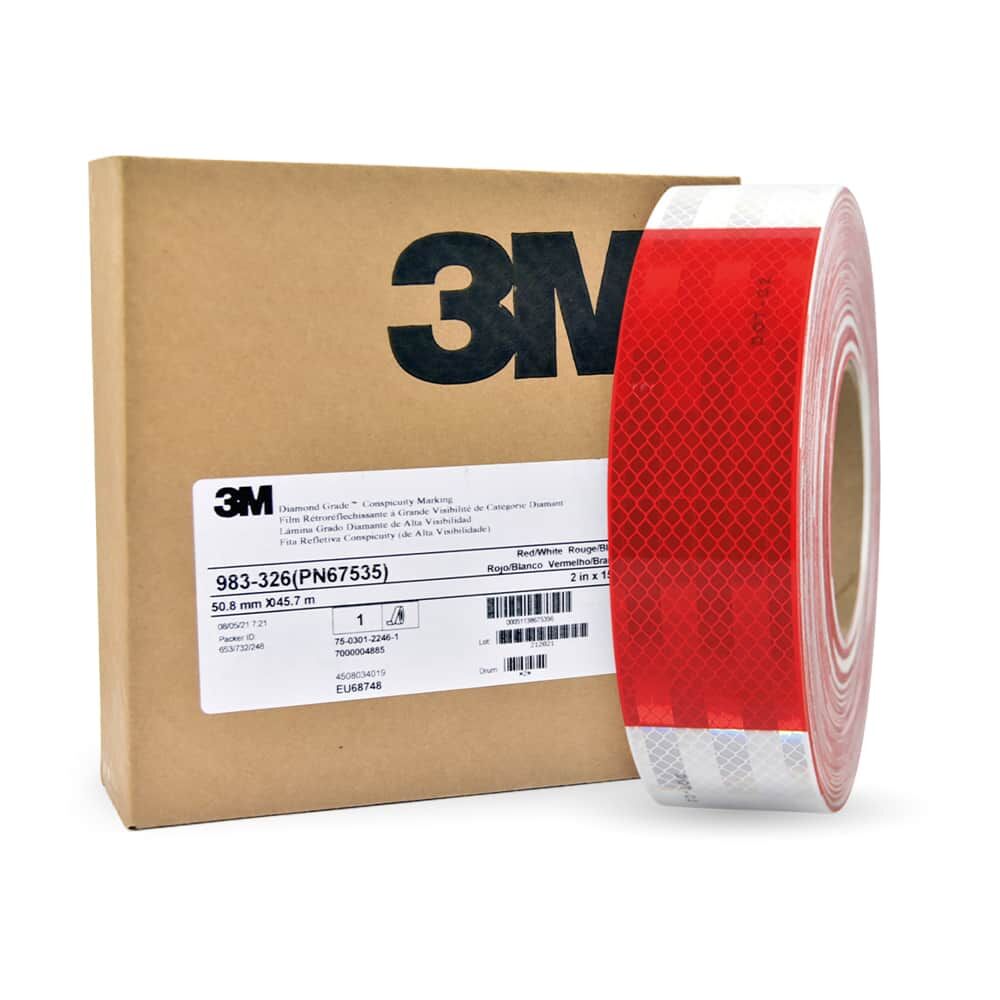 3M Konturmarkierung 983-326 rot/weiß 50,8 mm x 45,7 m