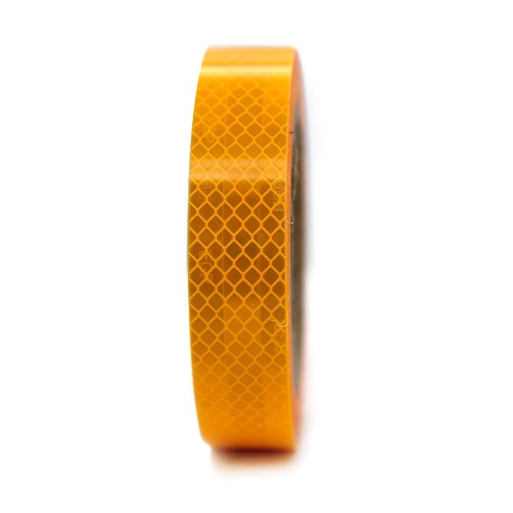 3M Reflexband 3430 gelb, 25 mm Rolle, Frontansicht