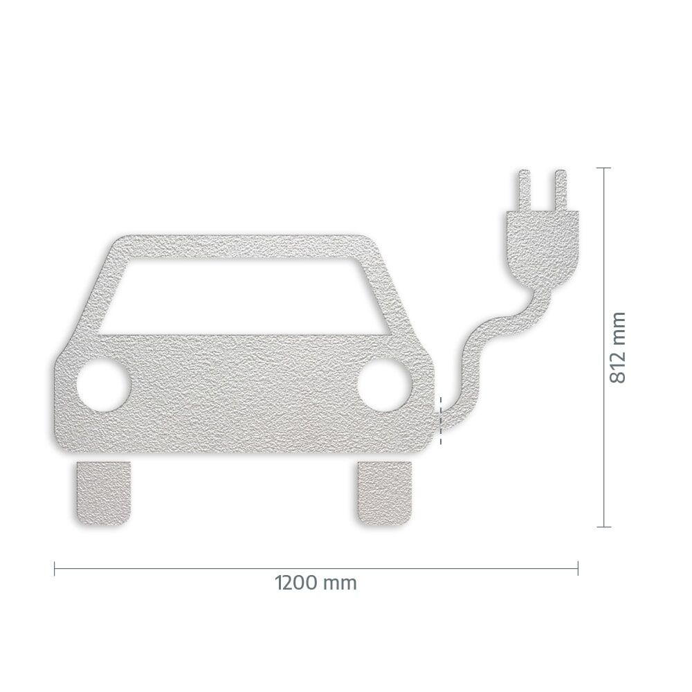 Maßgrafik des Piktogramms, Breite 1200 mm, Höhe 812 mm Verkehrsklasse P6 in weiß