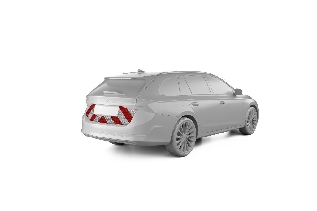 Skoda Octavia IV Combi Warnmarkierungssatz Heckmarkierung