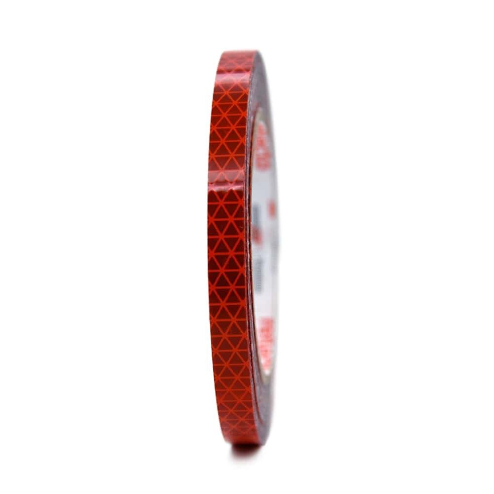 Orafol ORALITE Reflexband VC 612 rot, 10 mm Rolle, Frontansicht