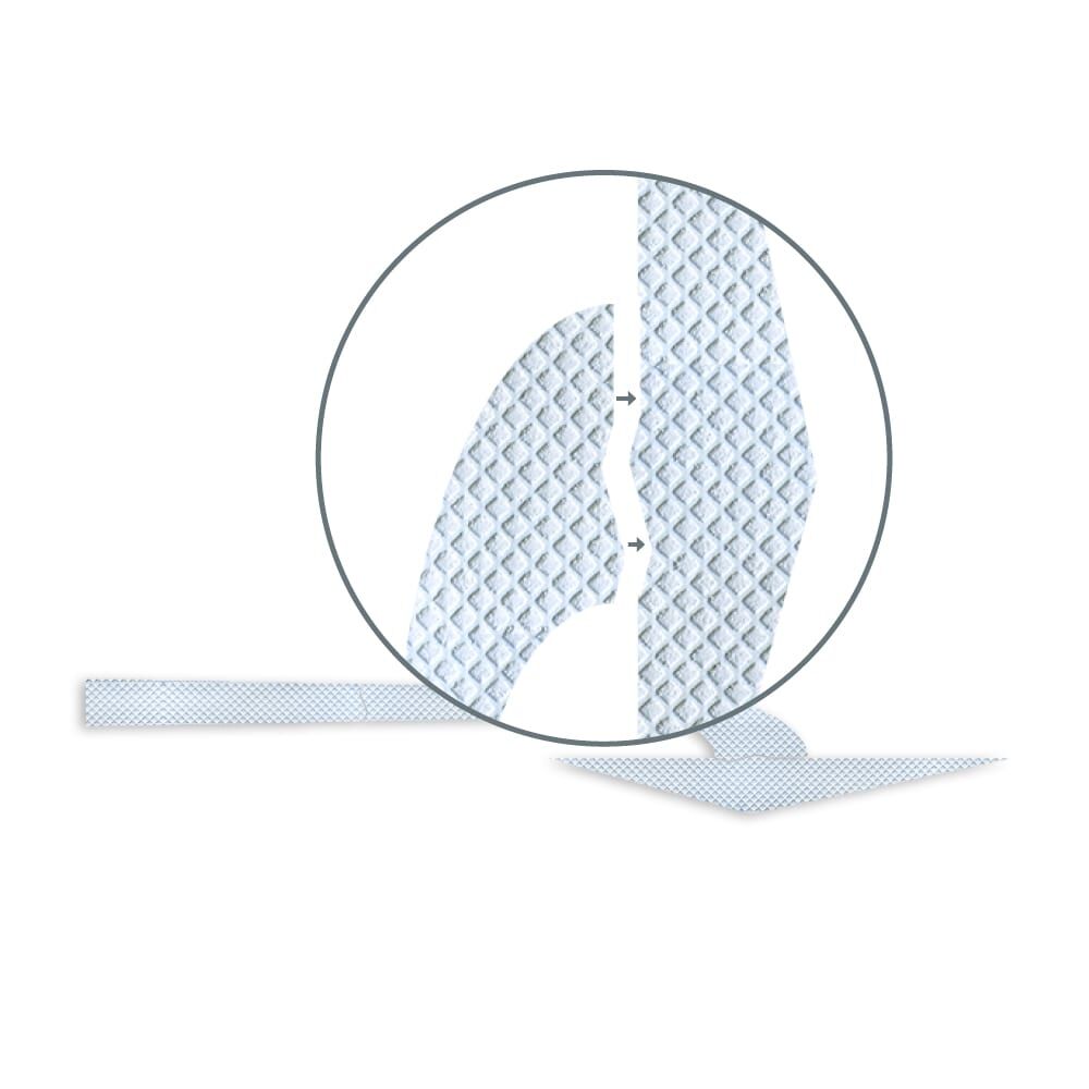 Vergrößerter Ausschnitt zeigt präzise Passform der Einzelteile des Richtungspfeils