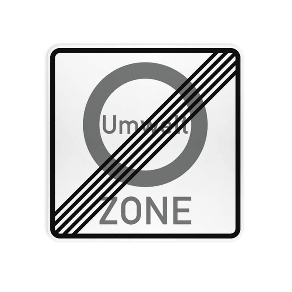 VZ 270.2 Ende einer Verkehrsverbotszone zur Verminderung schädlicher Luftverunreinigungen in einer Zone VZ 270.2 Ende einer Verkehrsverbotszone zur Verminderung schädlicher Luftverunreinigungen in einer Zone