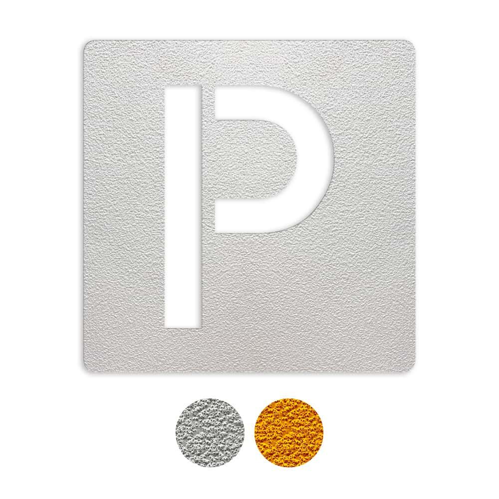 Parkplatzmarkierung P selbstklebende Fahrbahnmarkierung 3M Stamark